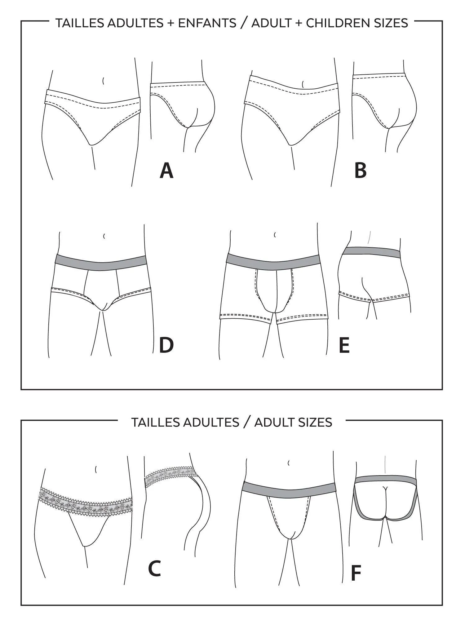 3242 // Underwear for Men, Women and Children