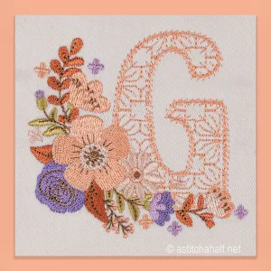 Autumn and Lace Monogram Monogram G