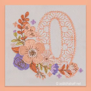 Autumn and Lace Monogram Monogram Q