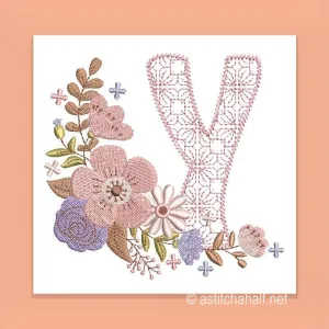Autumn and Lace Monogram Monogram Y