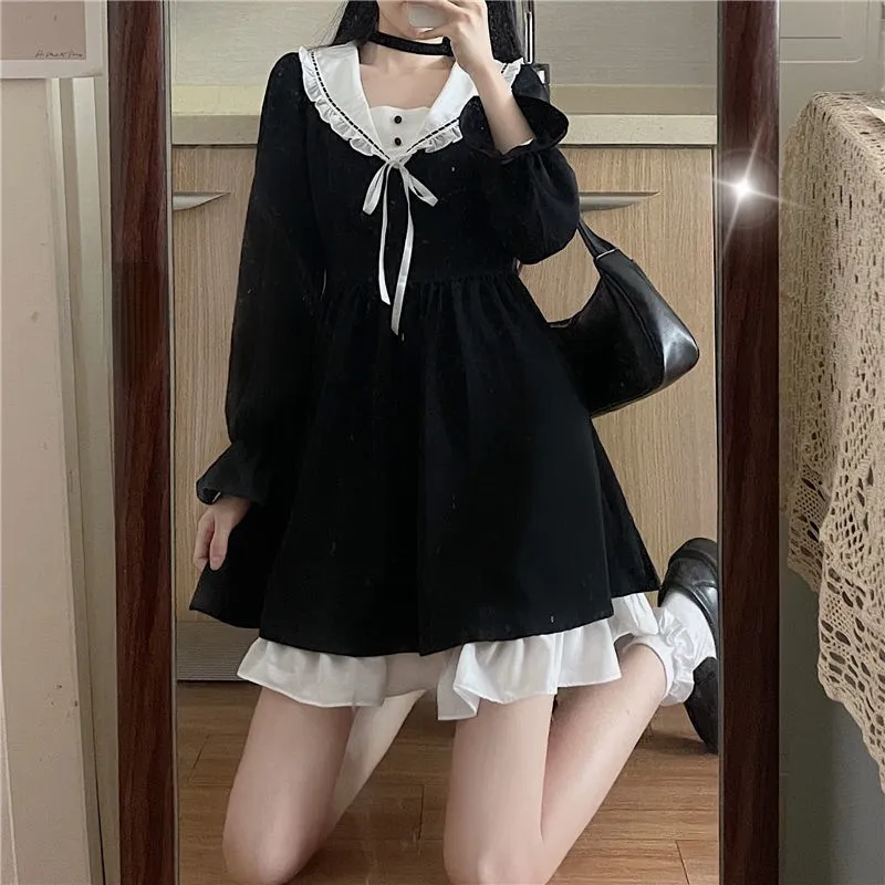 Autumn Black Lolita Dress
