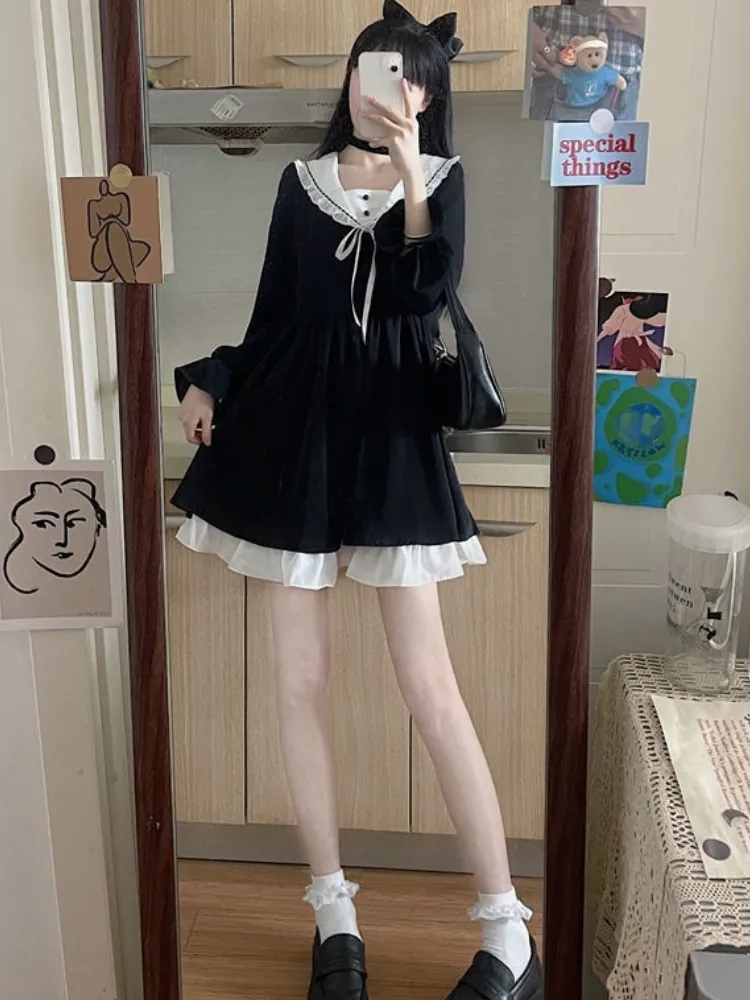 Autumn Black Lolita Dress
