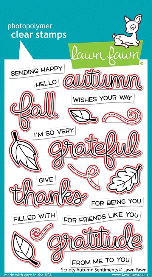 LAWN FAWN: Scripty Autumn Sentiments | Lawn Cuts Die