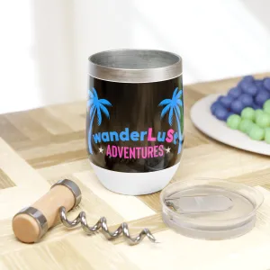 wanderLuSt ADVENTURES Black Chill Wine Tumbler